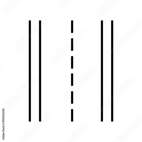 Road icon vector. route illustration sign. trip symbol or logo.