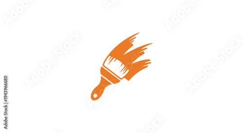 Vector illustration of a burning goldfish with abstract flames isolated on white background