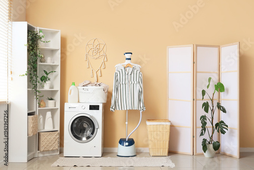 Interior of laundry room wi...