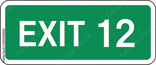 A 3d green emergency exit sign illustration featuring a vector icon and arrow symbol for web business design