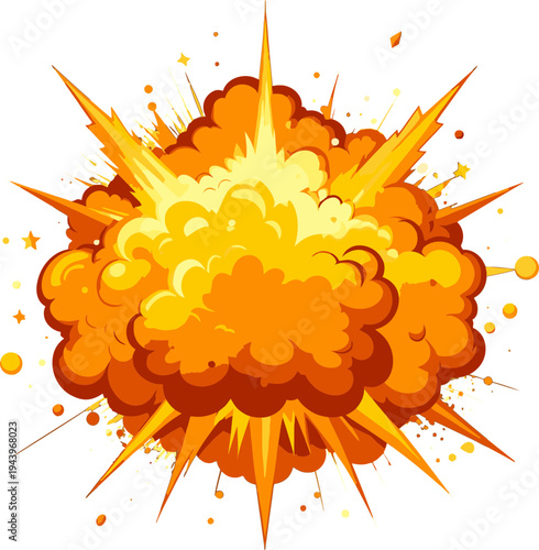 Explosion blast boom fire.