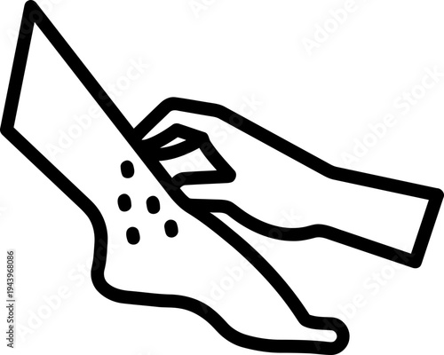 Foot Care Medical Illustration.