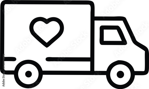 A black and white illustration of a bag with a leaf symbol on its front vector illustration