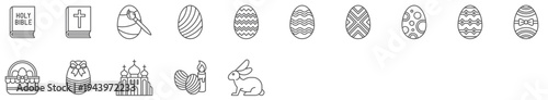 Easter Icon Set
