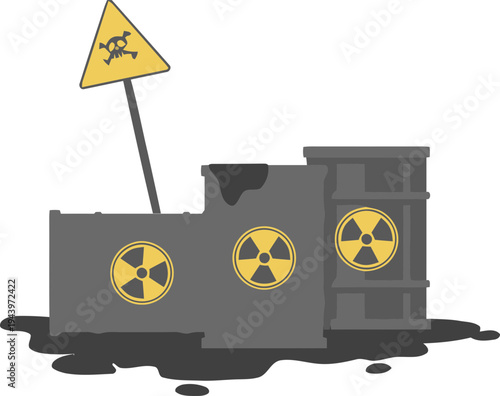 Radioactive Waste Storage Container.