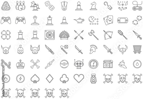Video Games Icon Set