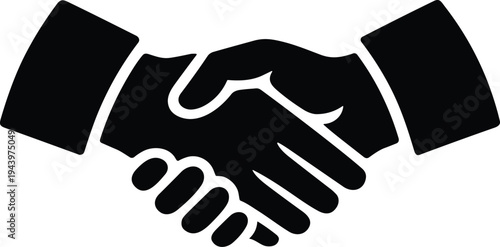 Business partners shaking hands in professional agreement