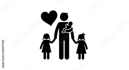 Family with baby and little girls.