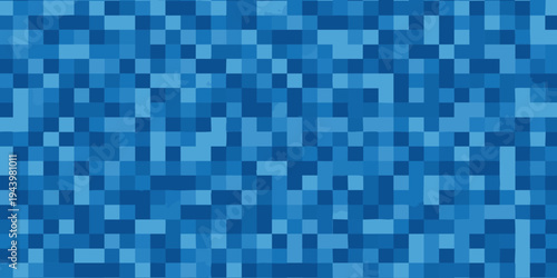 A mesmerizing mosaic pattern of various blue hues fills the entire frame with no discernible objects or subjects.