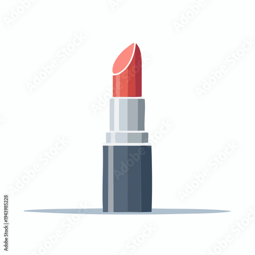 Vibrant coral lipstick for makeup and beauty applications, a stylish accessory for personal care and cosmetic collections