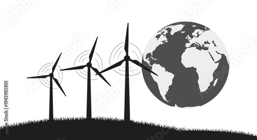 Wind Turbines Renewable Energy Earth.