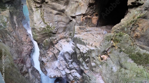 A view of the Horrid of Bellano near Lecco lake, Lombardy, Italy