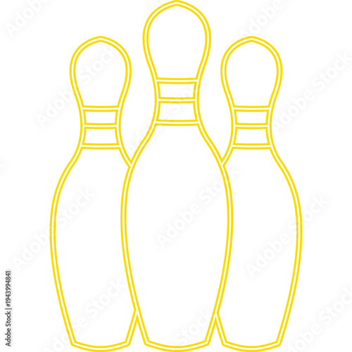 Bowling Pin Outline Icon