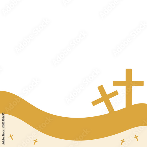 Easter Crosses Background
