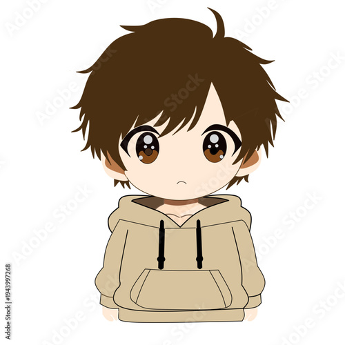 little boy with innocent face