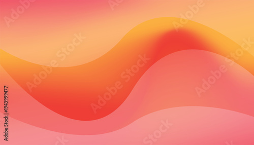 A vibrant abstract background with wavy orange and pink hues