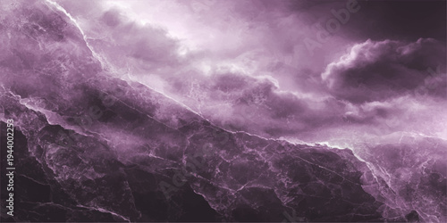 Dramatic dark storm clouds timelapse across a moody blue sky during a sunset where heavy rain and lightning create an atmospheric summer weather event