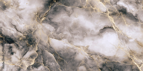 A mist-covered waterfall plunges from dark New Zealand mountain rocks into a forest river under a blue storm sky with white steam and motion