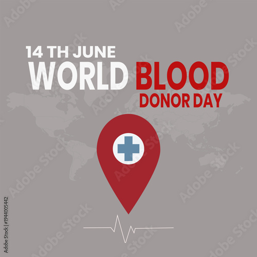 Blood Donation Awareness Concept – Give Blood Give Hope