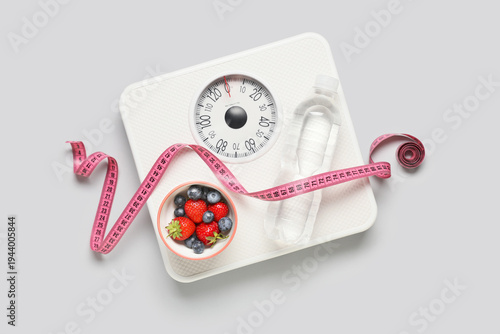Weight scales with measurin...