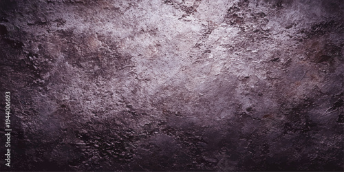 A dark vintage backdrop featuring an aged grunge metal texture and dirty concrete wall surface with rustic paint patterns on a rough antique brown canvas