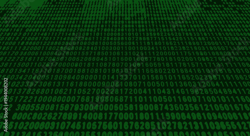 Green code matrix background