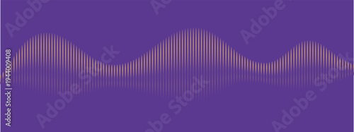 Sound wave line background, abstract equalizer with light glow effect, voice audio message, assistant, beat. Soundwave illustration.