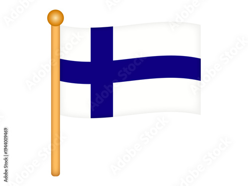 フィンランドの国旗のイラスト素材6