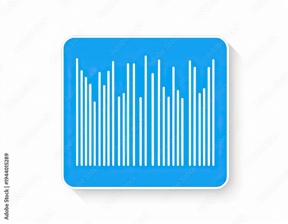 Obraz premium A geometric design of a blue square with white lines