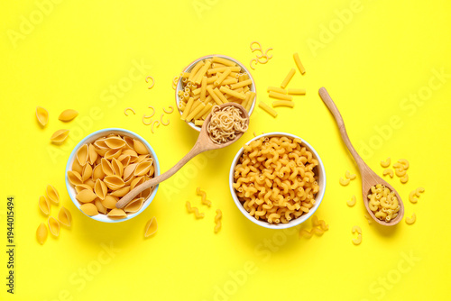 Bowls and wooden spoons wit...