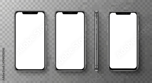 smartphone mockup, mobile phone template