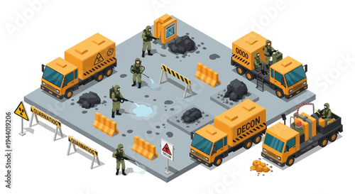 Yellow School Buses in Bus Depot.