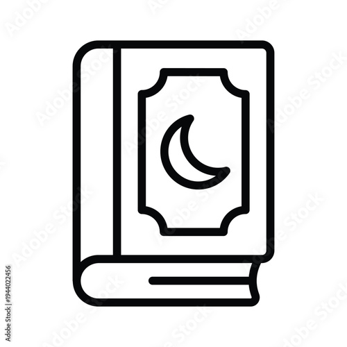 Get this amazing line style icon of religious book