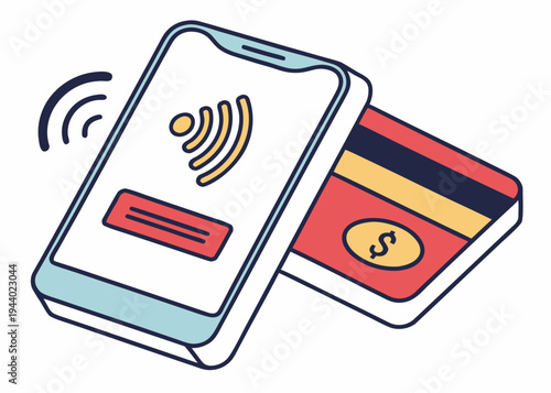 Smartphone displaying a radio signal icon next to a mexican flag and a german flag isolated on transparent background, isolated on white background, Vector