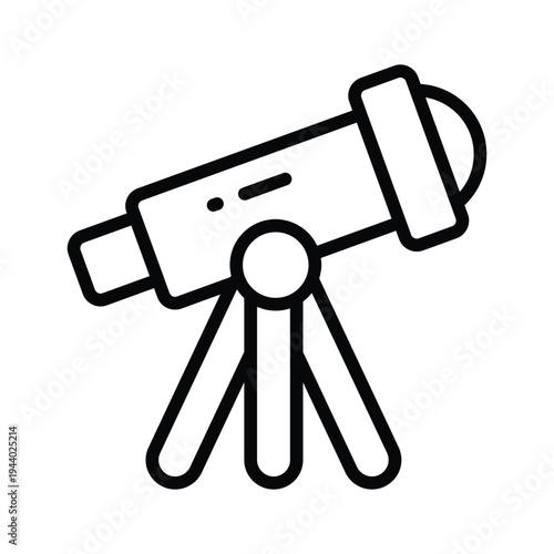 Take a look at this amazing icon of telescope in modern style