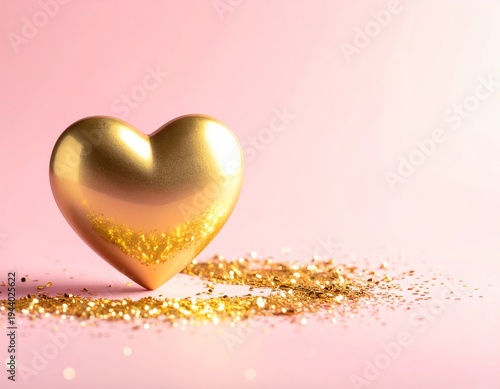 A romantic 3d gift of sweet heart shaped chocolate candy and pink treats creates a red passion symbol for a Valentine's Day celebration