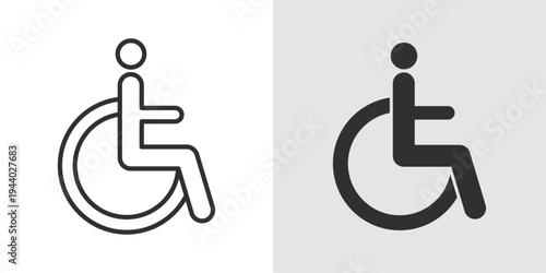 Disability Support Icon representing accessibility, inclusive care, assistance for people with disabilities, and empowerment through specialized services.