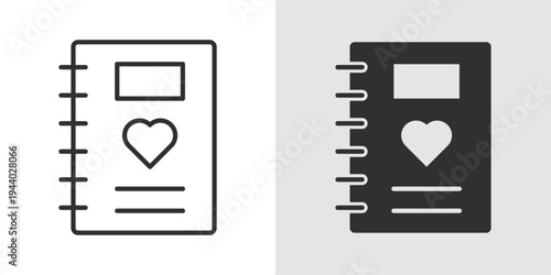 Gratitude Journal Icon representing mindfulness, daily reflection, mental wellness, and practicing thankfulness for emotional balance and positivity.