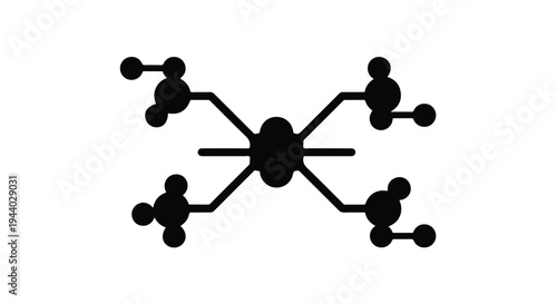 molecular structure chemistry science illustration
