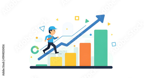 Sprint to Success: Climbing the Growth Graph
Peak Performance: Running Toward the Top Bar
Ambition in Motion: Athlete on Data Mountain