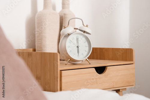Retro alarm clock with bott...