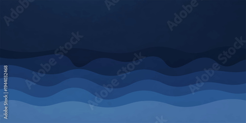 A vibrant blue vector illustration featuring a wavy liquid pattern and flowing curves creates a dynamic water motion design perfect for a summer ocean backdrop or artistic sea wallpaper texture