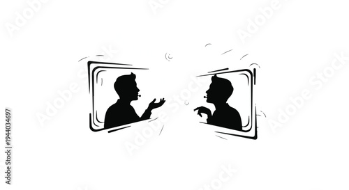 video call conversation between two people