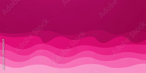 Abstract colorful pink vector background featuring an artistic wave pattern with soft curves and light lines for a stylish web banner template or wallpaper design