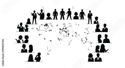 global business people network teamwork collaboration