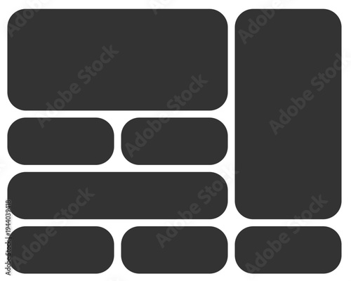 Abstract geometric shapes arranged in a modern and balanced composition