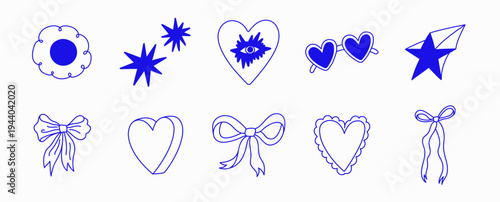 Vector hand drawn graphics for advertising, branding, posters and banners, funny cartoon illustrations, prints and stickers, brunch cafe , bakery concepts, specialty coffee shops  menu elements