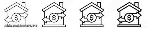 Mortgage  Icon Set Different Style Collection