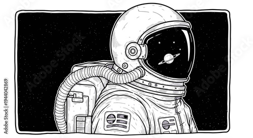 Astronaut Helmet Reflection Galaxy Space Universe Stars Outer Space Exploration Cosmos