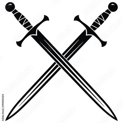 two crossed swords